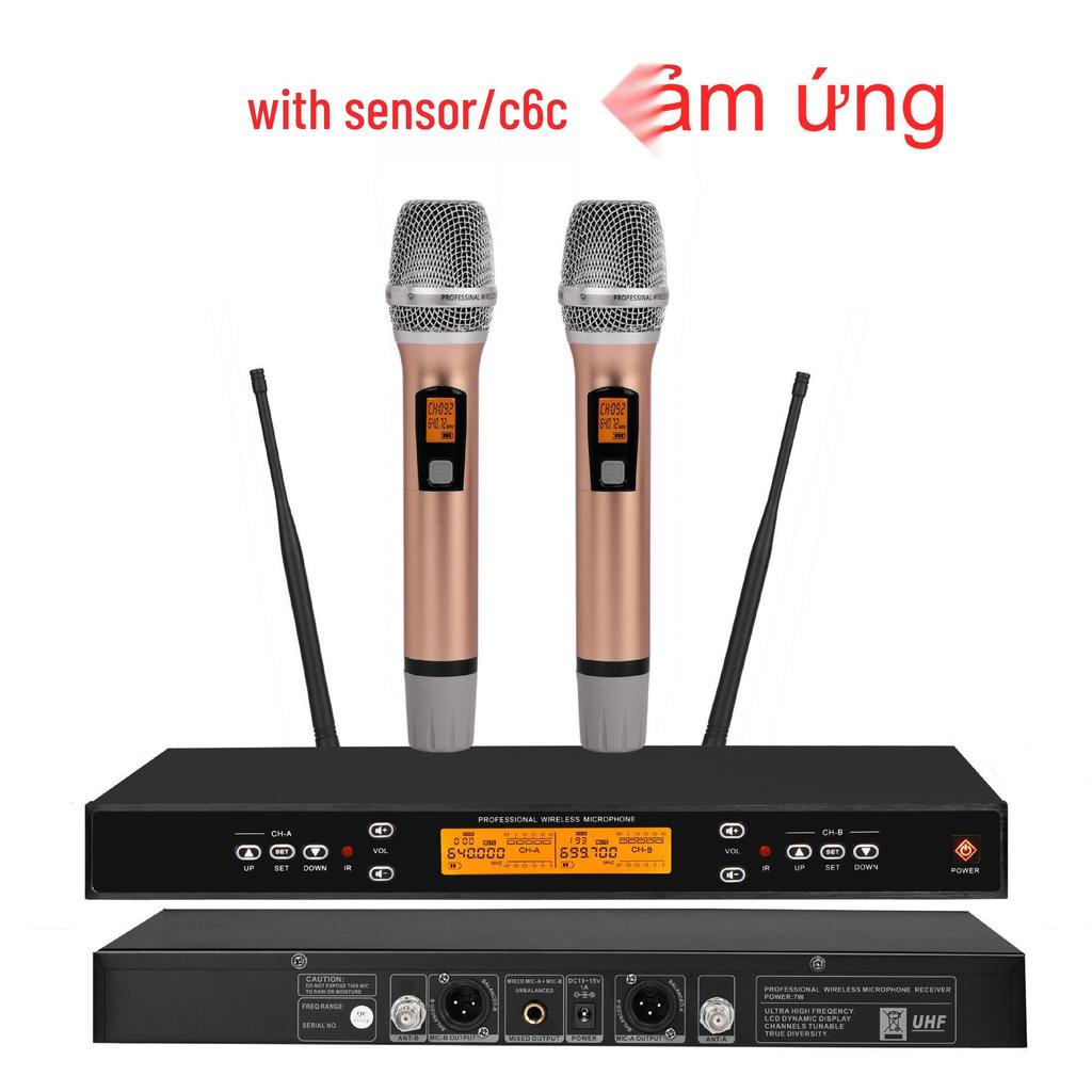 KTV U-Band Infrared Dual Wireless Lavalier and Headset Microphone Set for High-End Stage and Conference Use