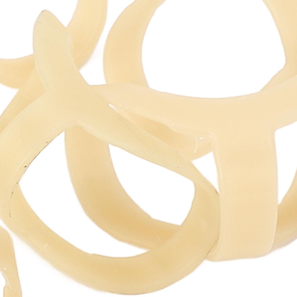 12pcs Oval Finger Splints 6 Sizes Strong Support Stretching Relaxing Oval Trigger Finger Splints for Mallet Arthritis Straightening