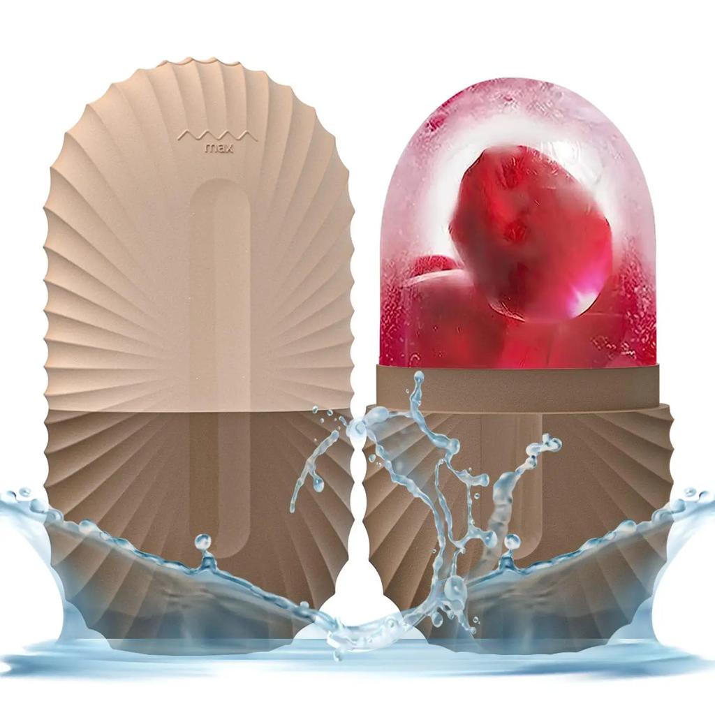 Silicone Face Ice Cube Mold for Beauty Skin Care Ice Face Mold Sphere Face Ice Cubes for Brighten Lubricate Fine Lines Ice Mold