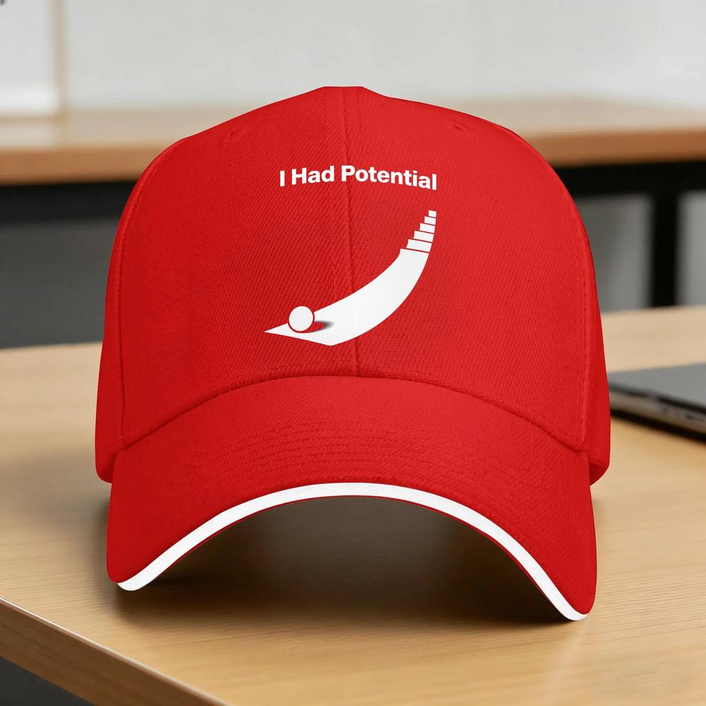I Had Potential Casual Baseball Cap  Hunting Camping Hip Hop Hats Summer Sun Visor FeUnisex Unisex Stylish Baseball Caps