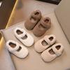 Non-Slip Fleece Fur Shoes Warm Winter Shoes Fashion Children Flat Shoes  Kids