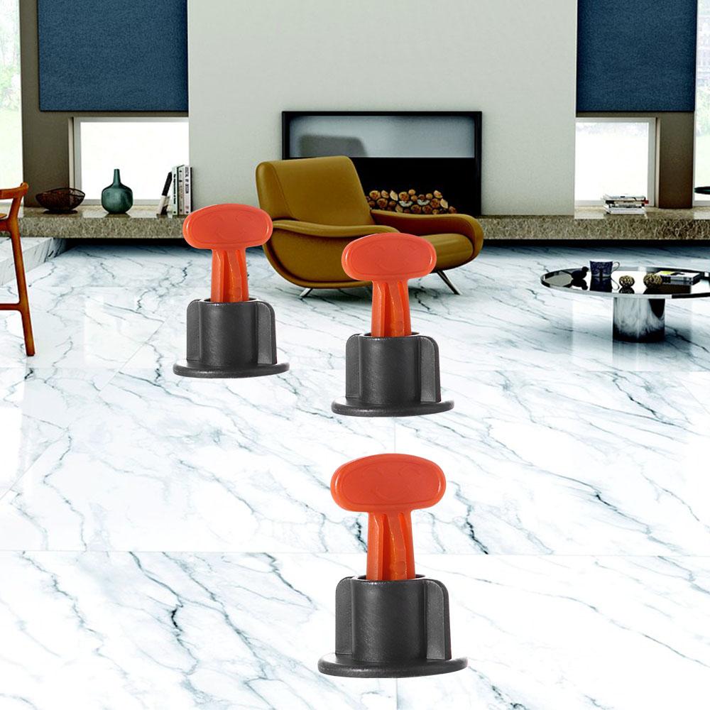 

50pcs/set with Wrench Steel Needles Tile Spacers Flat Ceramic Level Wedges for Flooring Wall 50pcs/set