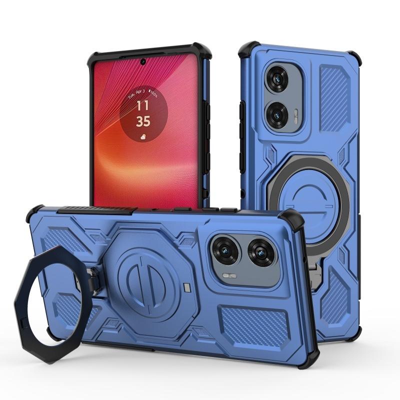 For Moto Edge 50 Fusion Case Cover Motorola Moto Edge 50 Fusion Capas Shockproof Bumper Attraction Adsorption Ring Holder Fundas