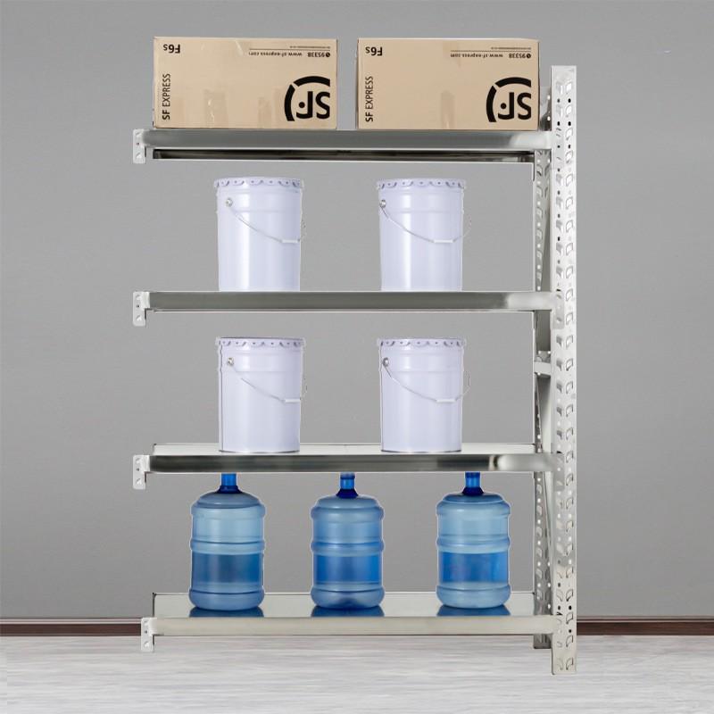 Heavy-Duty 304 Stainless Steel Multi-Layer Storage Shelf for Cold Storage, Basement, or Garage.