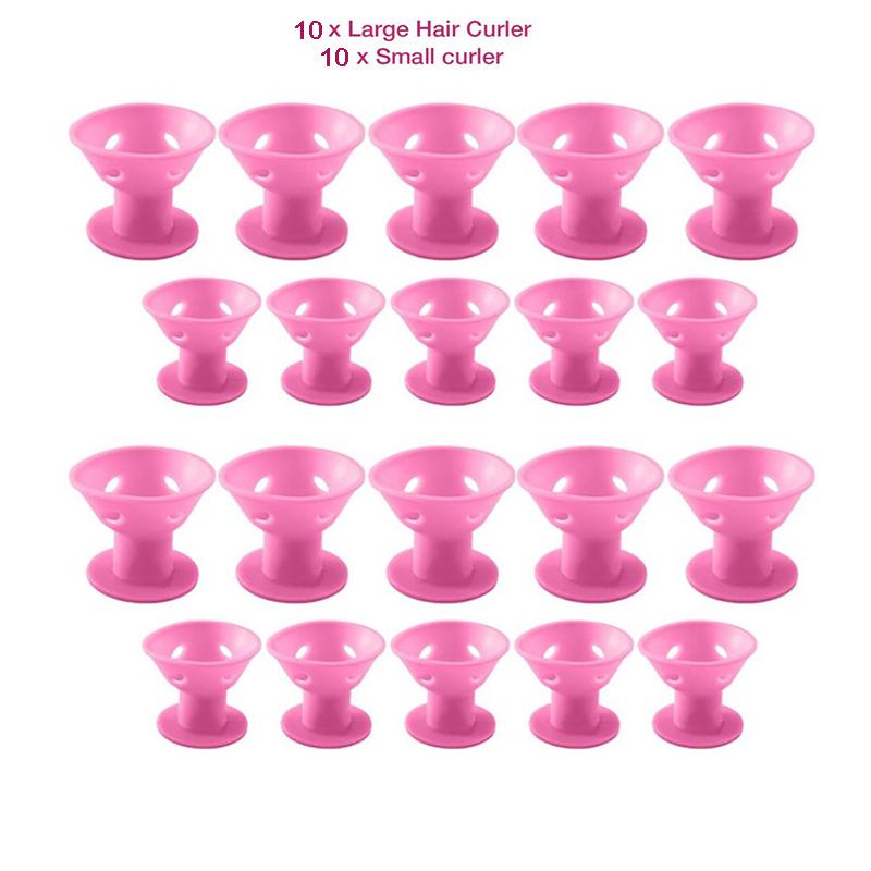 Curly Hair Products Silicone Curling Iron Hair Curler No Heat Soft Rubber Magic No Clip Hair Rollers Curlers DIY Styling Tools