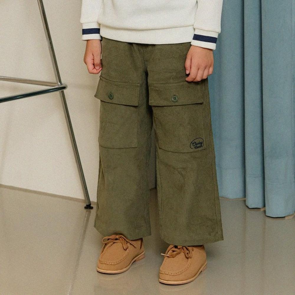  Olivan  Corduroy Wide Pants  Khaki 