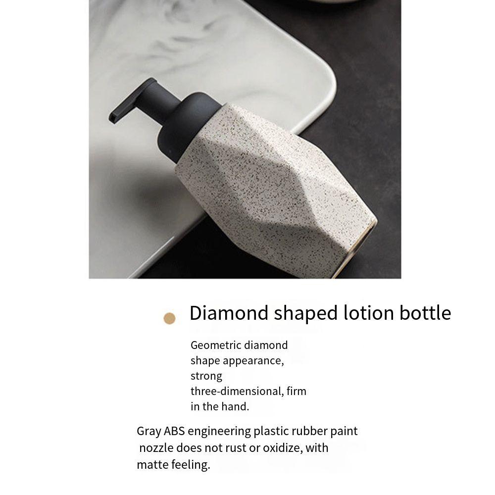Ceramic Foaming Liquid Soap Dispenser Speckled Matte Foamer Sparkling Bottle Kitchen