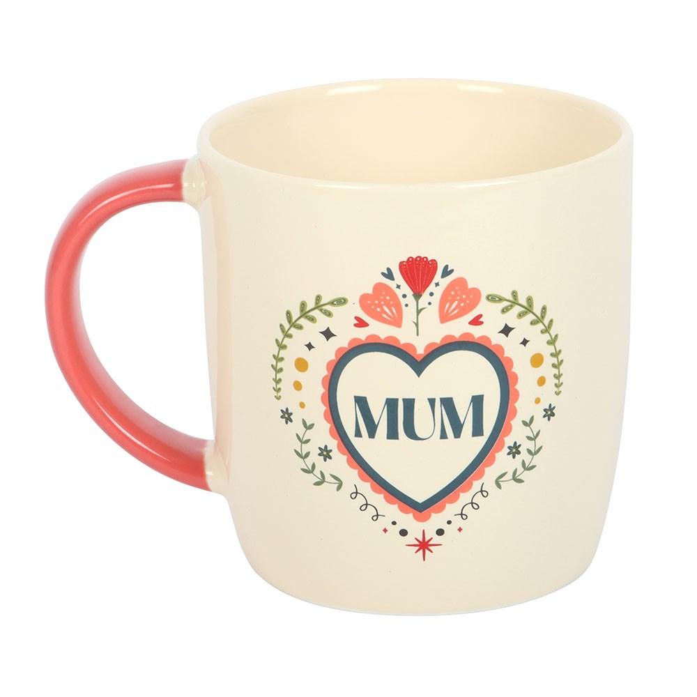 Something Different Mum Folk Heart 350ml Mug