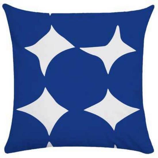 Nordic Pillow Ins Light Luxury Style Pillow Case Retro Art Abstract Blue Pillow Flower Sofa Backrest