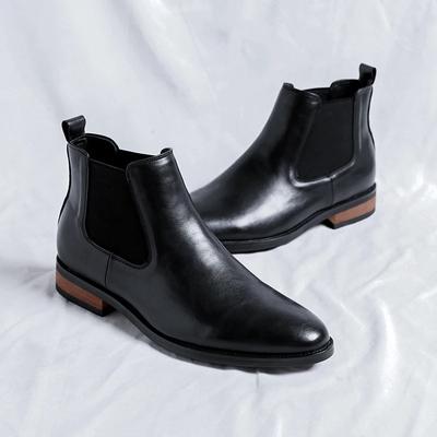 Luxusmarke Herren Formelle Stiefel Echtes Leder High Top Chelsea Boots Hochwertige Kleider-Stiefeletten für Herren Freizeitschuhe Hombre