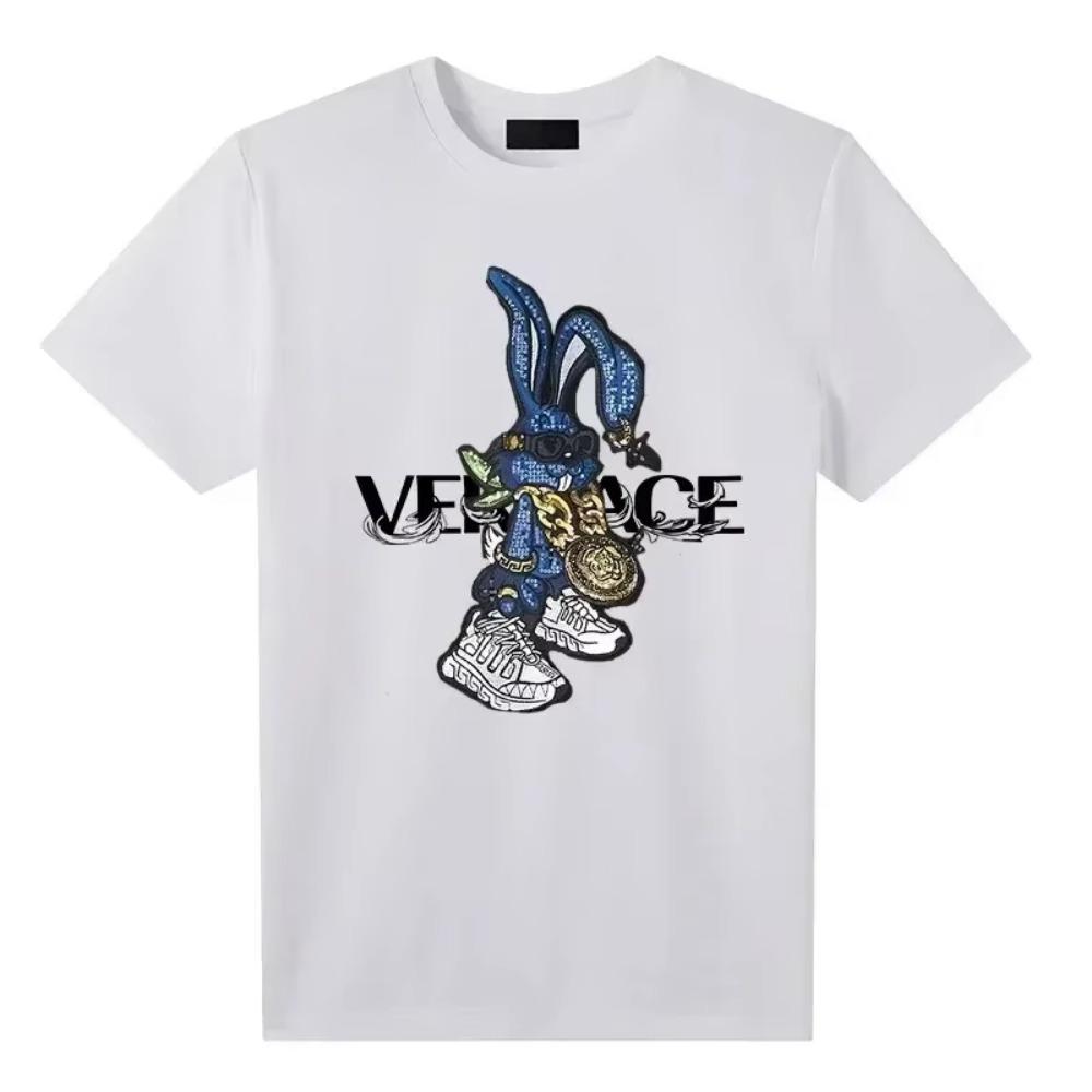 2024 Cotton T-shirt for Men's Clothing Summer Designer Breathable Short Sleeve Tee Man Oversized  Streetwear Harajuku