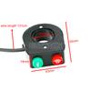 LMoDri 12V Horn HeadLight Switch Black On-Off Button Handlebar Switch Assembly For