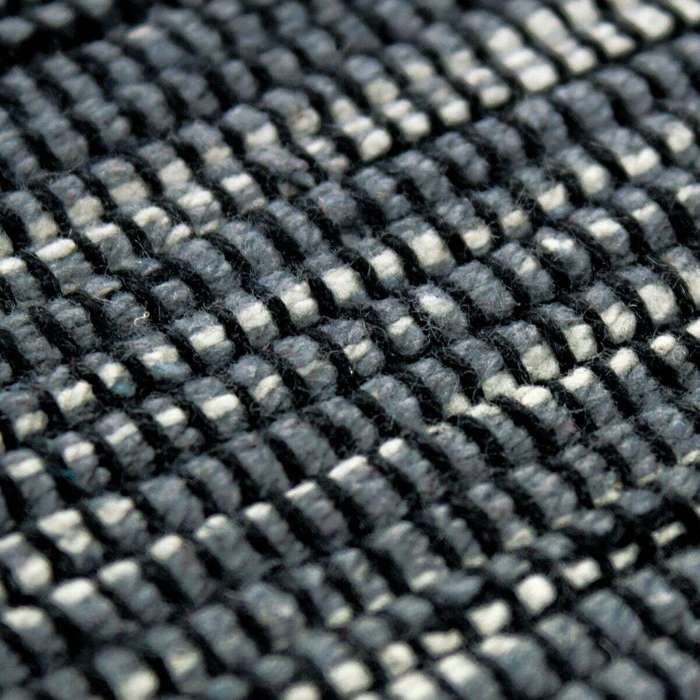 Tapis salon en coton tissé tressé gris 160x230