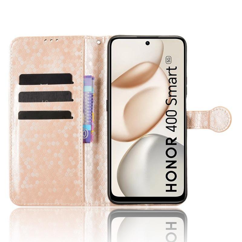 For Honor 400 Smart Flip Case with Polka Dot Design & Magnetic Closure