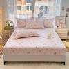 Fitted 100Cotton Bed Sheet Pink Cartoon Style Bedsheets For Kids Single Mattress Cover Drap De Lit SheetsWithout Pillowcase
