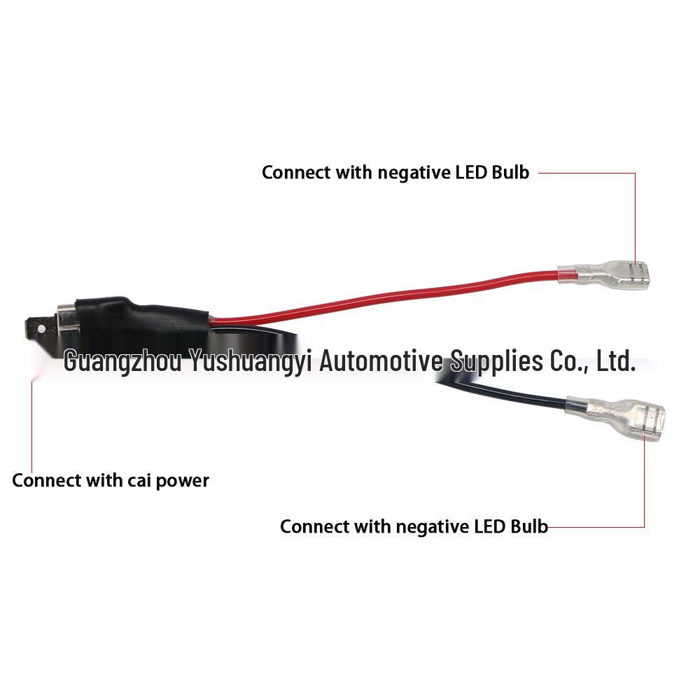 H1/H3 Headlight Converter Cable Adapter with Bracket