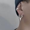 Vnox Personalized Cool Men's Earrings, Single Metal Earrings, Punk Hip Hop Perforated Earrings