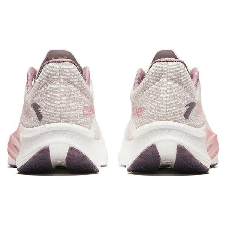 Anta Comfortable Shock Absorbing Durable Low Top Running Shoes Women Sneakers White Purple 122455563-6