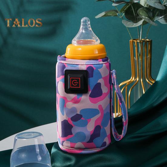 Portable Baby Bottle Warmer Sleeve 3 Levels Adjustable Electric Feeding Bottle Heater Fast Heating Outdoor Travel Infant Milk Bottle Heating Cover