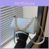 Fashion Korean Style Chain Bag Women's Handbag 2024 Summer New Pure Color Casual Commute Shoulder Bag