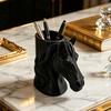 Portapenne a Testa di Cavallo Stampato in 3D Organizzatore da Scrivania Pratico per Matite Pennarelli Decorazione Creativa per Ufficio Casa Regalo Unico per Studenti