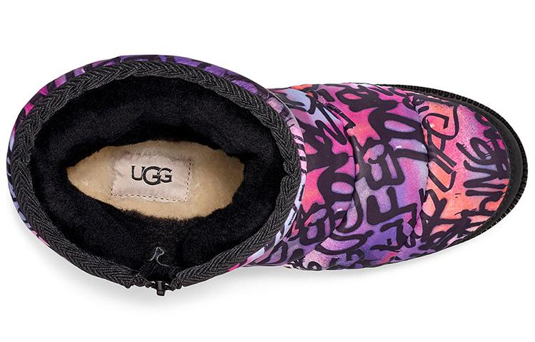 Women's Sneakers UGG Ridge Graffiti Pop Purple Black Women's