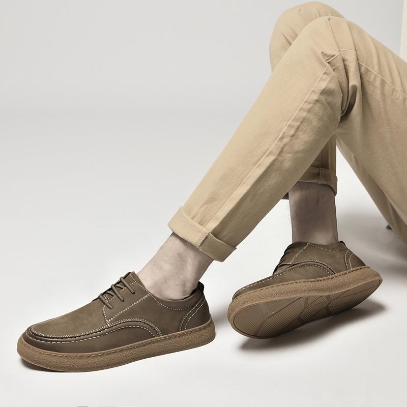 Men Oxfords Suede Leather Dress Shoes Men Casual Shoes Sneakers Luxury Brand  Men Classic Flats Derby Shoes