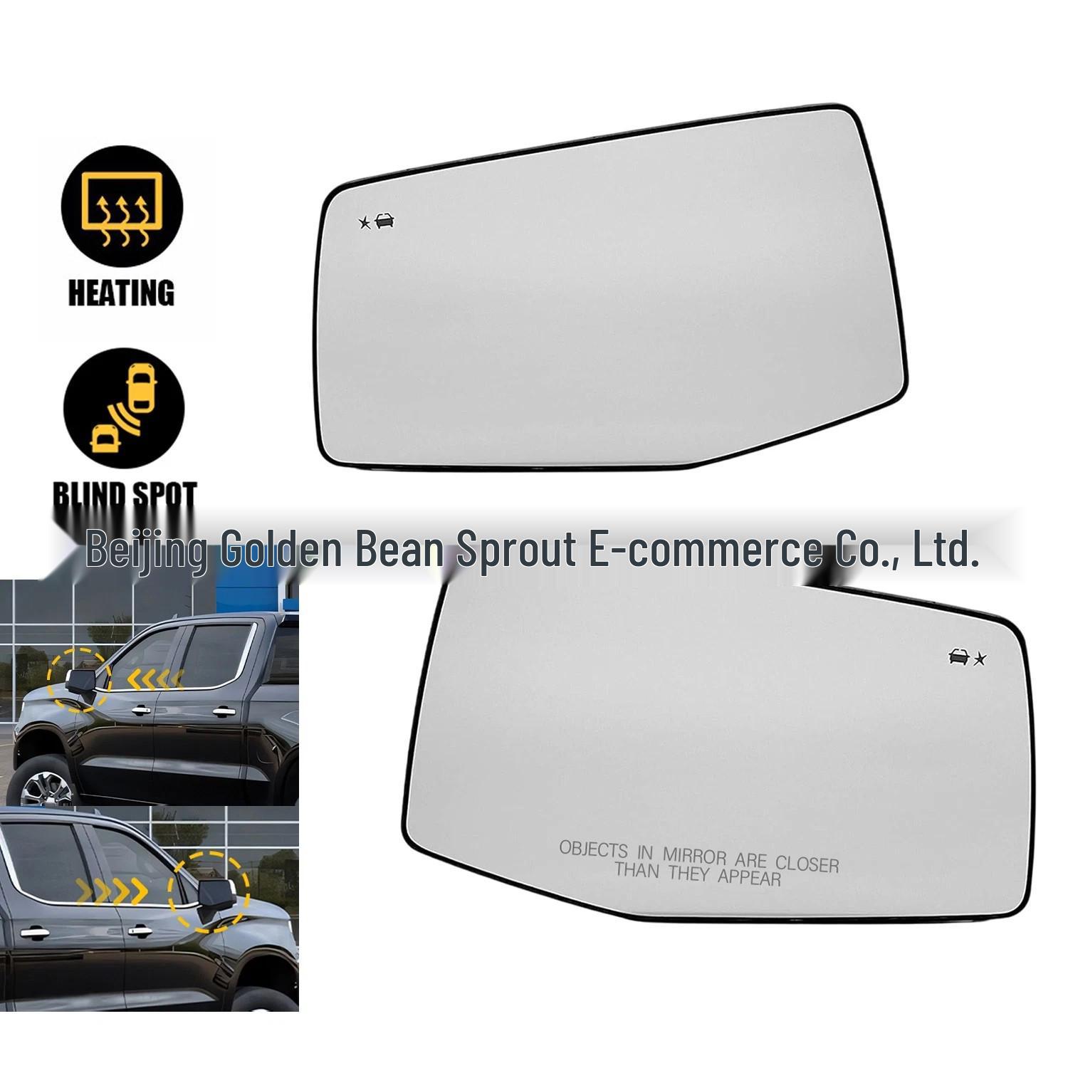 

Blind Spot Rearview Mirror Lens for 2018-22 Chevrolet Equinox and GMC Terrain Neutral