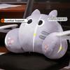 Ergonomic Chair Seat Backrest Cushion Thickened Throw Pillow Cat Shape Waist Pillow  Sofa