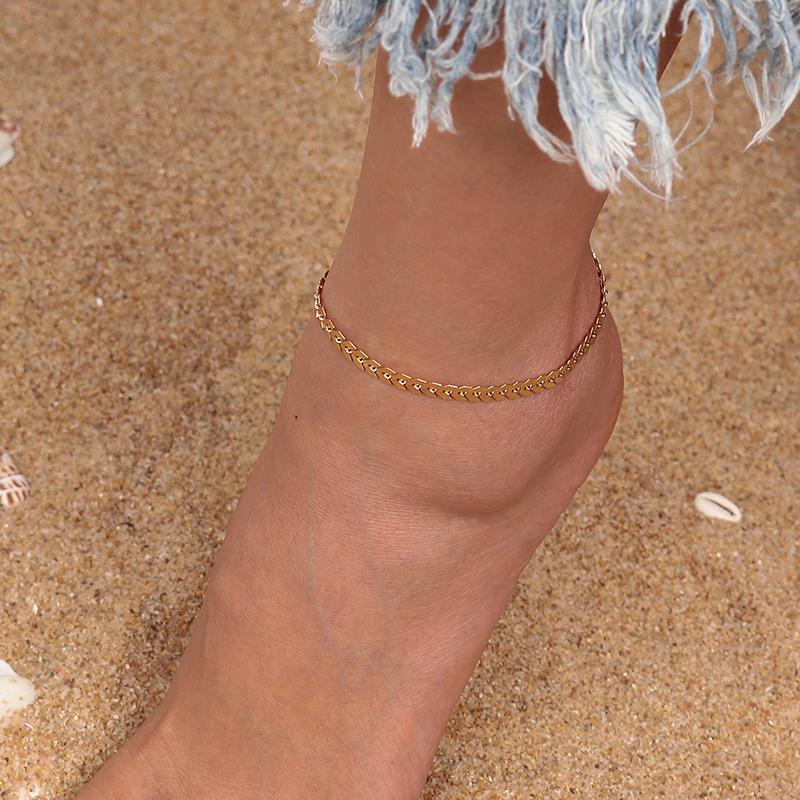 Classic Snake Anklet for Women Girls Adjustable Gold Silver Color Anklet Bracelet Chain for Women Girls Foot Jewelry Gifts