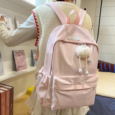 The New Schoolbag Is High-value, Fresh and Sweet, Candy-colored Backpack, Lightweight and Large-capacity Backpack for Junior High School Students.