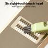 Cleaning Brush with Built-in Knife Edge Sharpener Safety Handle Double-Sided Design Cutlery Brush Sharp Blade Cleaning Tool