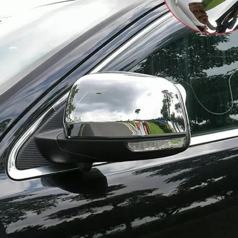 For Jeep Grand Cherokee Dodge Durango 2011- ABS Chrome Rearview Side Mirror Cover Wing Cap Exterior Door Housing Shell Trim