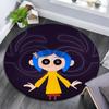 Coraline Round Area Rug,Carpet Rug for Living Room Bedroom Sofa Playroom Decor,Non-slip Floor Mat