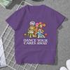 ZX Dance Your Cares Away Kawaii Girls Women TShirt Fraggle Rock 5XL Blusas Harajuku Casual Short Sleeve Vintage Oversized Tops