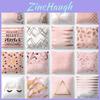 Luxurious Polyester Pillow Case Cover With Rose Gold Geometric Pattern For Home Decor