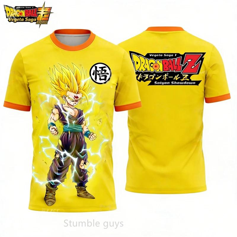Dragon Ball Son Goku #10  Stripe Soccer Jersey, Anime Football Graphic Sport Tee for  Kids, Quick Dry Breathable Top