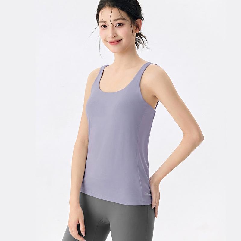 Women's Backless U-Shaped Camisole: Breathable Yoga & Running Vest Cover-up