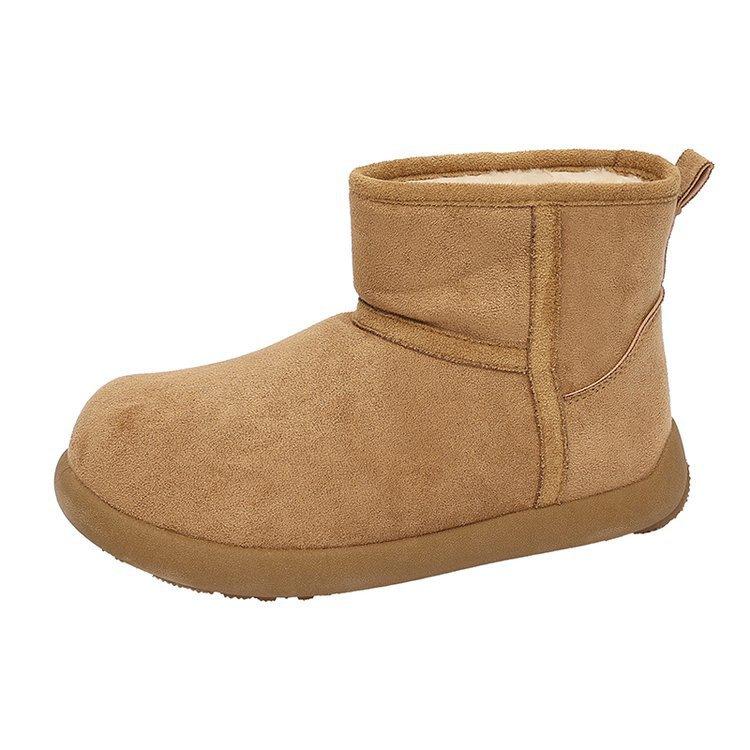 Thick-soled snow boots, new winter velvet bread shoes, waterproof, non-slip and warm cotton shoes.