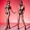 Glanzende Panty Bodysuits Dames Sexy 1D Ultra Dunne Kousen Jumpsuits Erotische Lingerie Bodystockings Dames Glanzende Catsuits