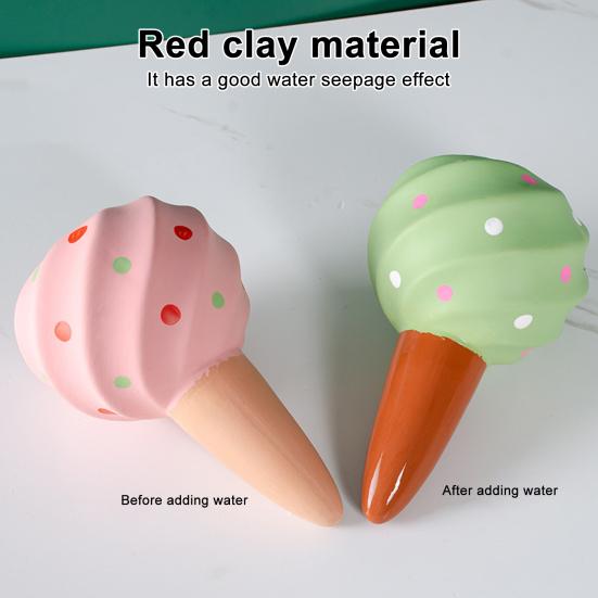 4 szt. Samonawadniające kule terakotowe 210 ml Kule do nawadniania w kropki Automatyczne kule do nawadniania roślin doniczkowych