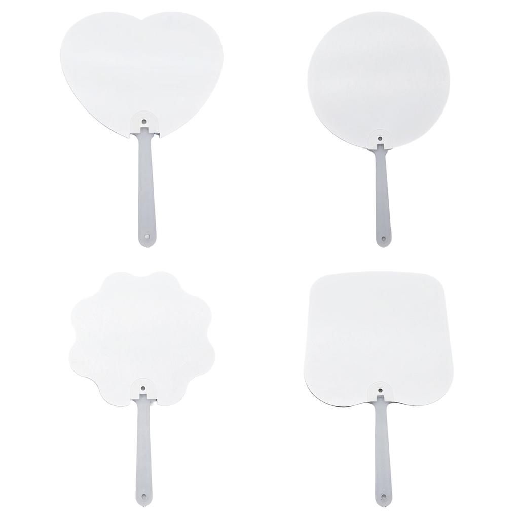 10 ks Sublimační pádlový vějíř Personalizovaný oboustranný sublimační vějíř polotovary pro církevní události a dárky pro hosty