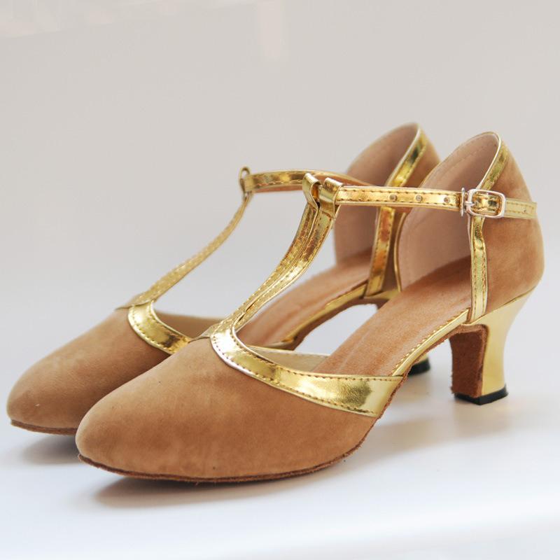 Tanzschuhe Damen Standard und Latein Geschlossene Latein-Tanzschuhe Damen 5CM Damen Salsa Latein-Tanzschuhe Tango