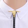 Elegante Bolo-Krawatte mit Stier-Anhänger Stier-Krawatte Western-Halskette Bolo-Krawatte Western-Cowboy-Kostüm