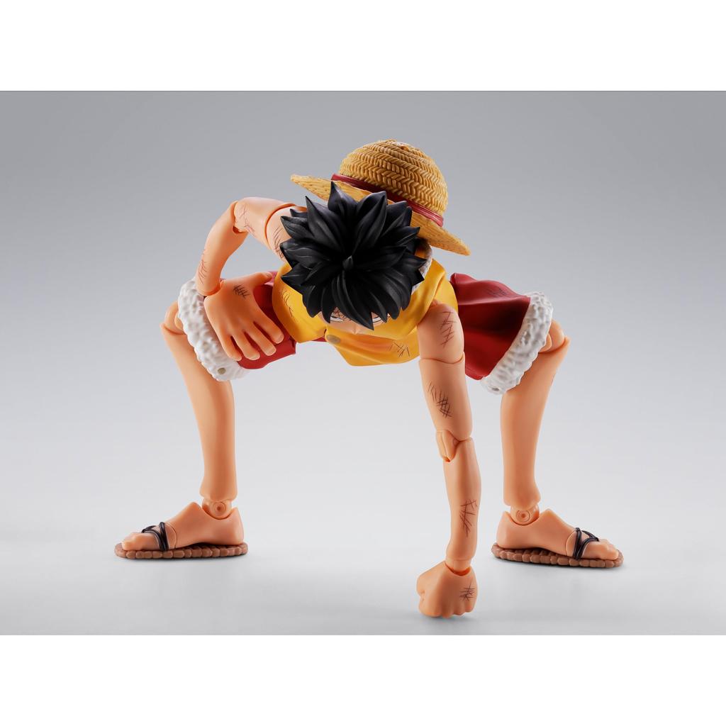 TAMASHII NATIONS S.H.Figuarts ONE PIECE Monkey D. Luffy - Marineford Summit Battle - Approximately 145mm PVC & ABS Painted Movable Figure