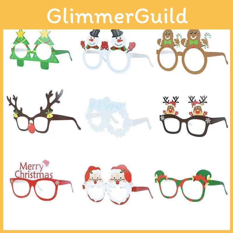 Kids Merry Christmas 3d Paper Glasses For Party Photo And Seasonal Decor Event