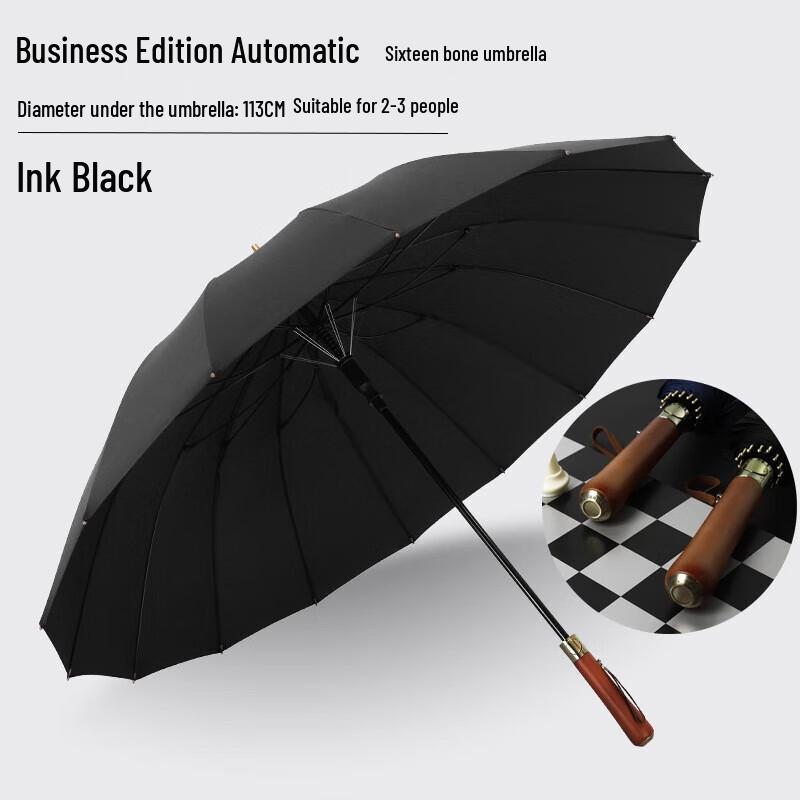 Xuqing 16-Rib Semi-Automatic Straight Umbrella