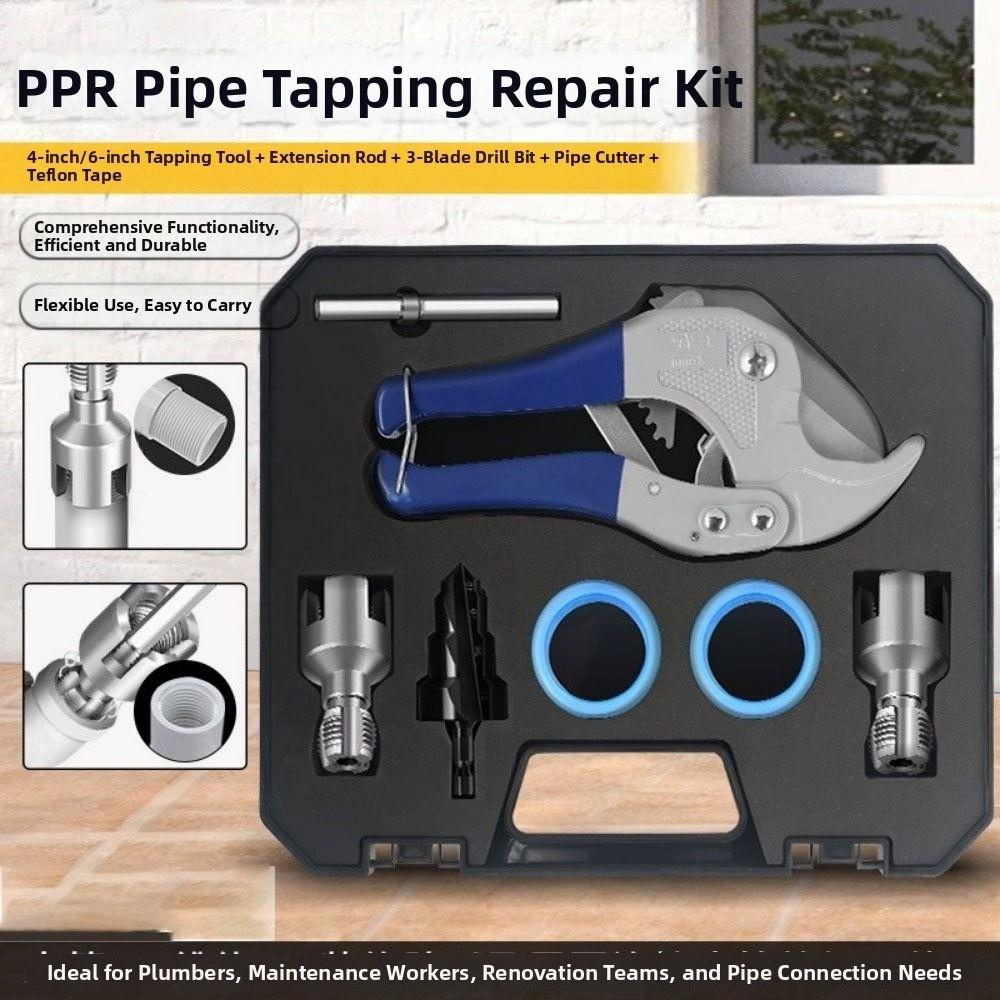 7pcs/set Dies Reamer Plumbing PPR Pipe Kit Water Pipe Repair Tools Plumbing Applications