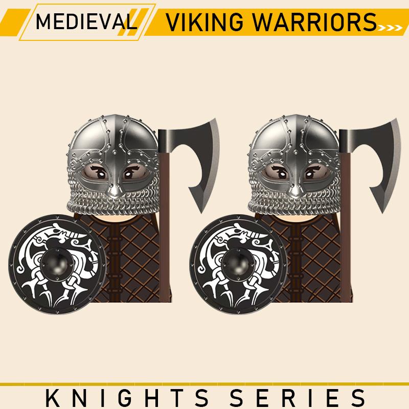Medieval Military Knights Series Building Blocks Castle Army Soldier Figures Shield Sword Accessories Warrior Bricks Gifts Toys