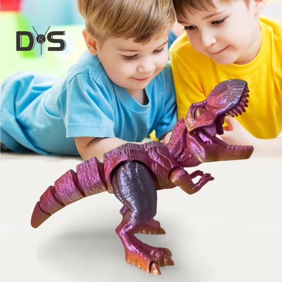 Figurka dinozaura drukowana w 3D Ruchome stawy Figurka tyranozaura Przegubowy model dinozaura Zabawka Domowe biuro Półka na książki Dekoracja biurka Ozdoba